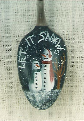 Let It Snow Teaspoon Ornament - Debby Forshey
