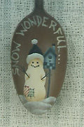 Snow Wonderful Teaspoon Ornament - Debby Forshey