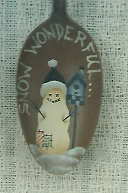 Snow Wonderful Teaspoon Ornament - Debby Forshey