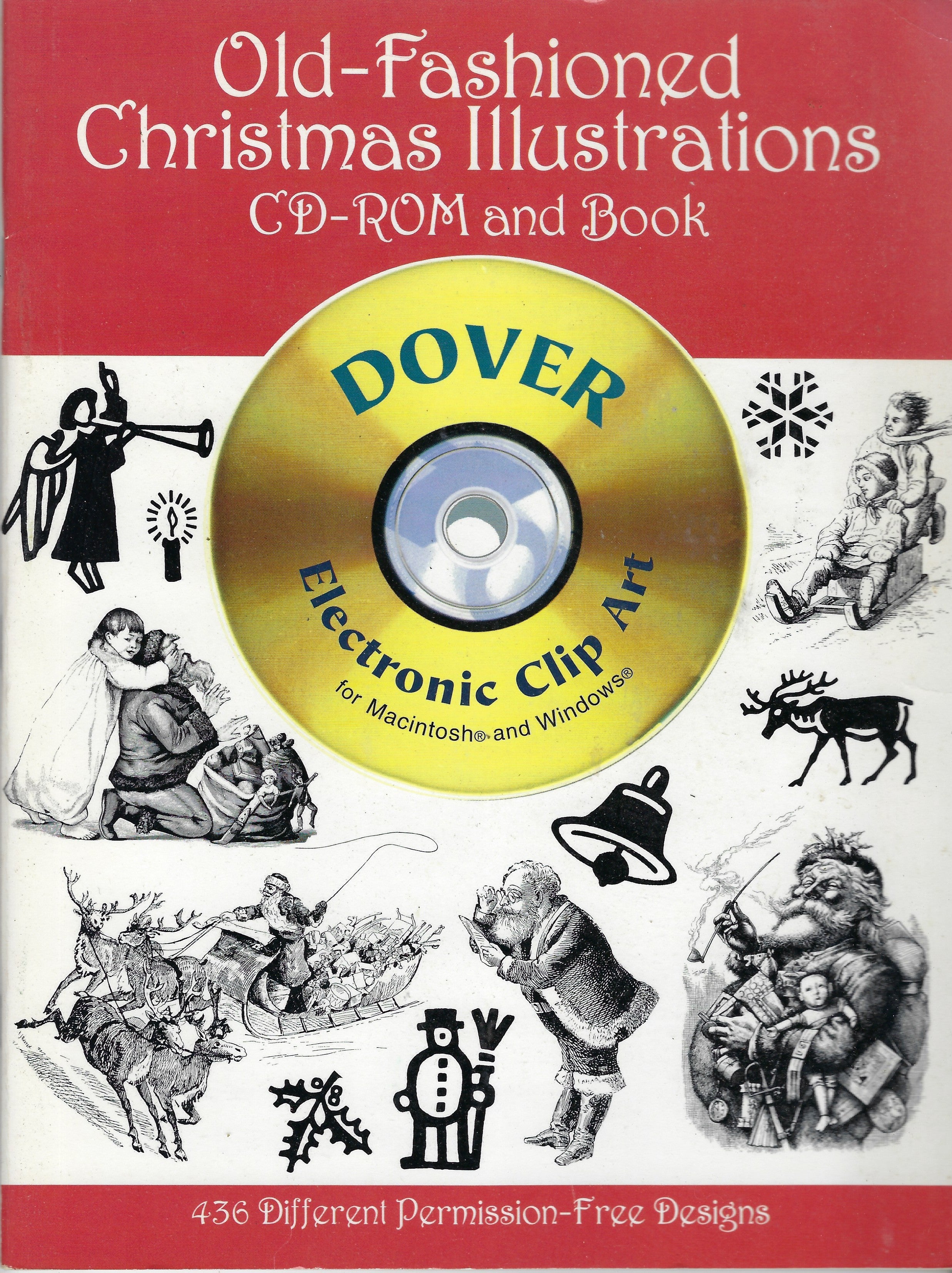 CLEARANCE: Old-Fashioned Christmas Illustrations CD-Rom and Book - Dover Publications