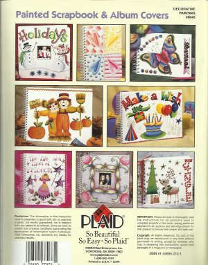 Painted Scrapbook and Album Covers - Karen Embry