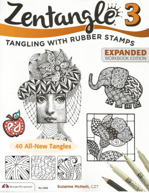 Zentangle 3 - Tangling with Rubber Stamps Expanded Workbook