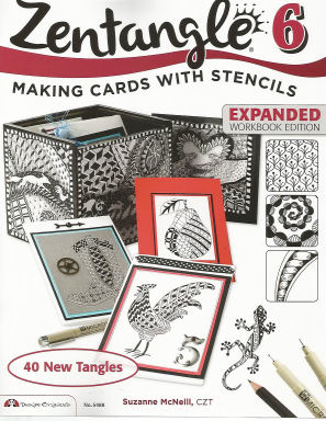 Zentangle 6 - Making Cards with Stencils Expanded Workbook