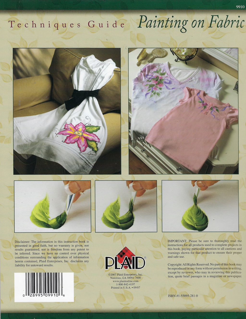 Painting on Fabric Techniques Guide - Donna Dewberry