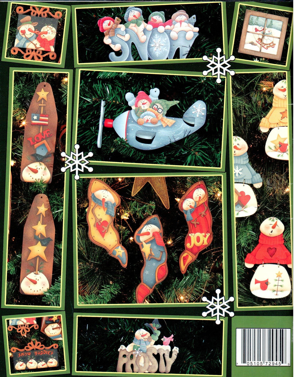 Snowmen Ornaments - Sandy Holman Sackett