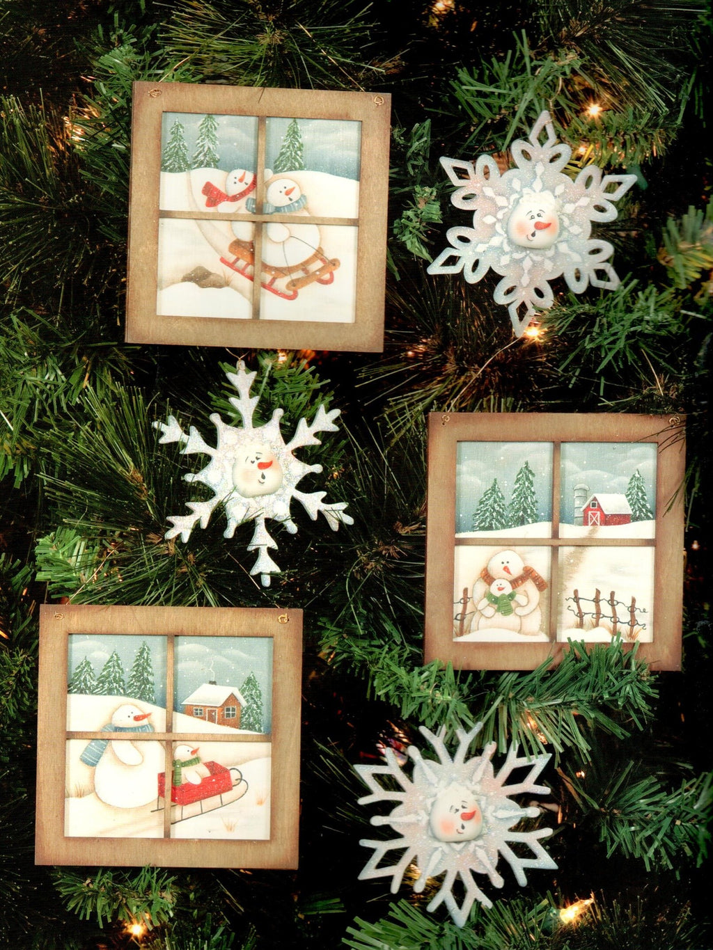 Snowmen Ornaments - Sandy Holman Sackett