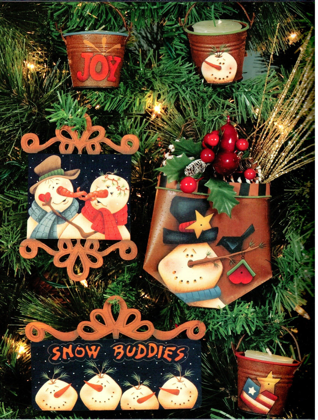 Snowmen Ornaments - Sandy Holman Sackett