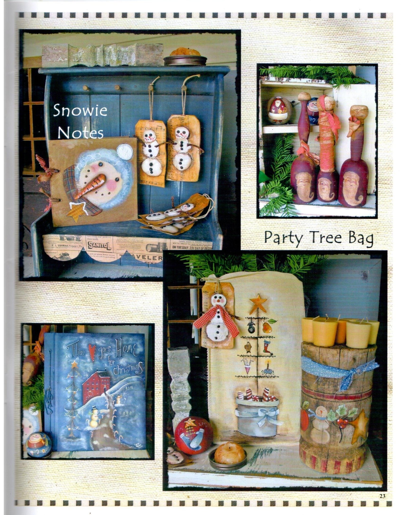 The Holiday Painted Pear Basket - Terrye French