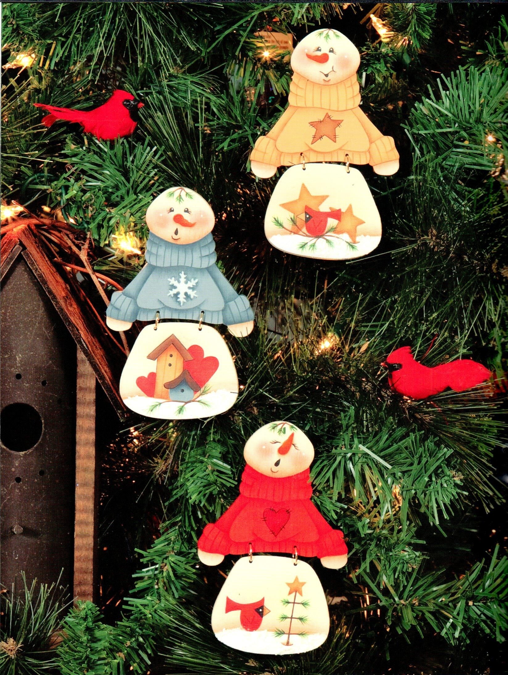 Snowmen Ornaments - Sandy Holman Sackett