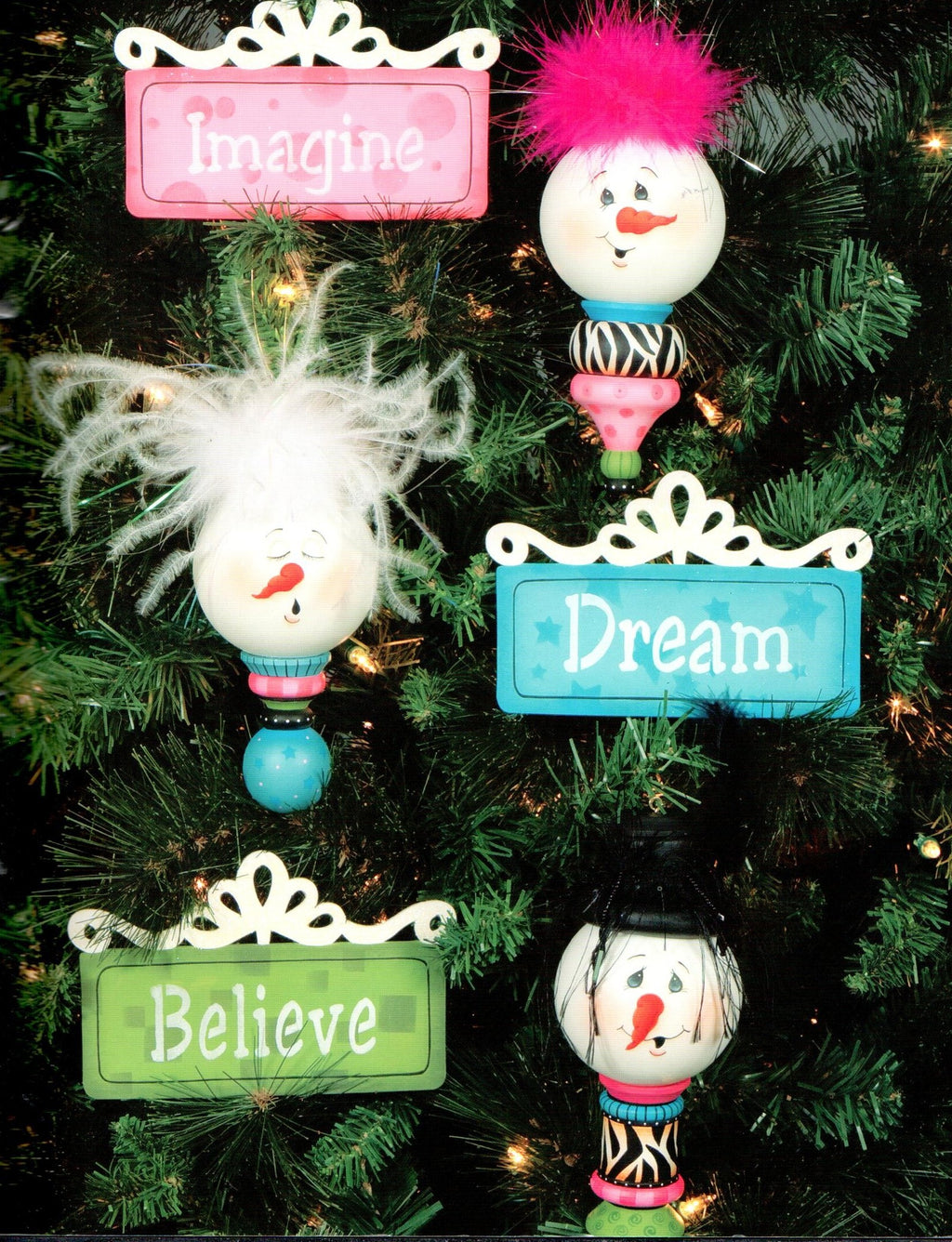 Snowmen Ornaments - Sandy Holman Sackett