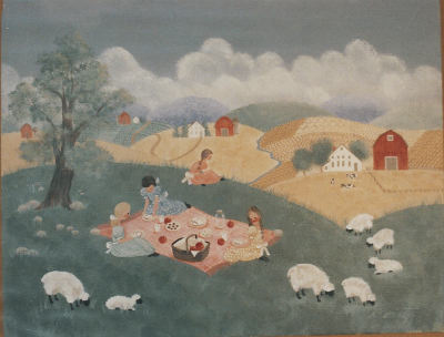 Picnic on the Sheep Hill - Norma Harrington