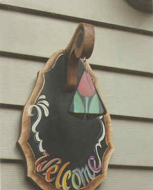Welcome Door Chime Plaque - Prudy Vannier