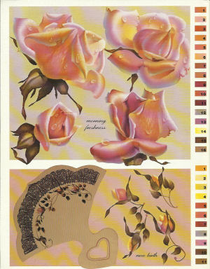 Roses Lace and Dewdrops - Joan Johnson - OOP