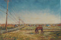 Horse Grazing by the Village Roadside - Carole Spandau