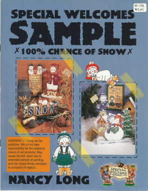 CLEARANCE: Special Welcomes Sample - 100% Chance of Snow - Nancy Long