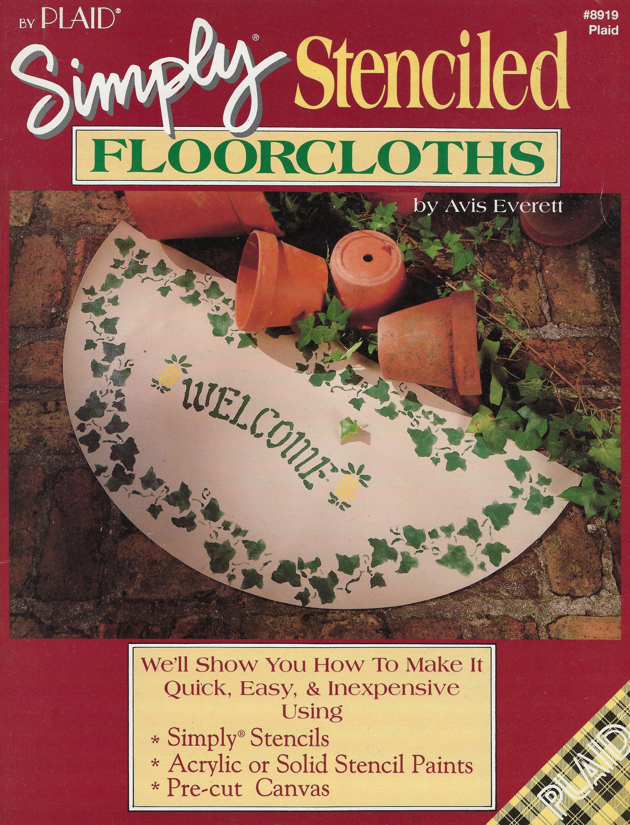 CLERANCE: Simply Stenciled Floorcloths - Avis Everett