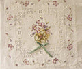 Violets on White Linen -  Peggy Stogdill
