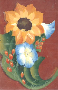 Sunflower and Morning Glories - Patty Stouffer