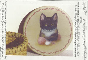 Calico Kitten Basket - Vi Thurmond # 76