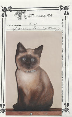 Siamese Cat (sitting) - Vi Thurmond CO4