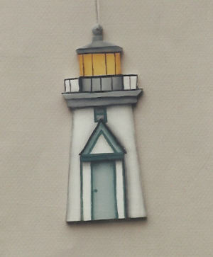 Brant Point Light Ornament - Geri Tilley - OOP