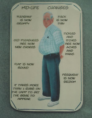 Grumpy Old Man in Plaid Shirt - Michele Trout