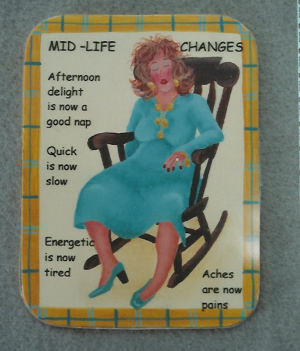 Mid-Life Changes Lady in Rocking Chair - Michele Trout