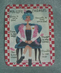 Mid Life Changes Lady in Blue Chair - Michele Trout