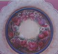 Floral Wreath on Plate or Bentwood Basket - Rosemary West - OOP