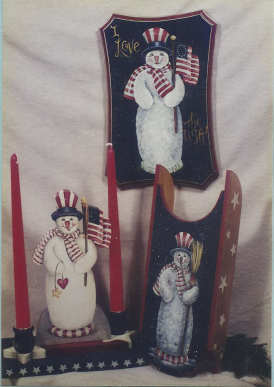Uncle Sam Snowman  # 161 - Jean Zawicki