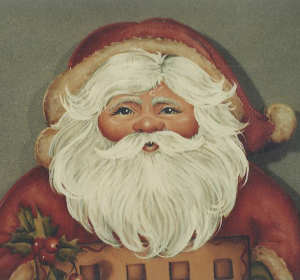 Chubby Checkerboard Santa # 93 - Jean Zawicki