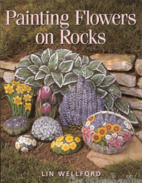 Painting Flowers on Rocks - Lin Wellford - OOP