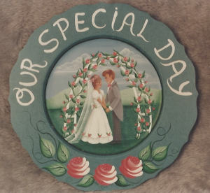 Our Special Day Wedding Plate - Geri Tilley - OOP