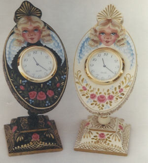 Victorian Angel Clock - Susie Wolfe - OOP