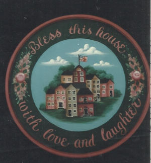 Love and Laughter Blessing Plate - Ruth Dolson