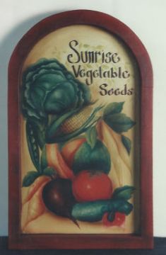 Sunrise Vegetable Seeds Sign - Judy Morgan - OOP