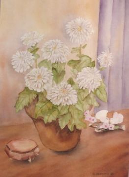 Still Life with Chrysanthemum - Grace Venditti and Carole Spandau