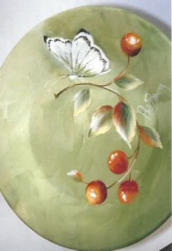 Butterfly with Cherries - Patty Stouffer