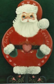 Santa Cookie Plate - Rosemary West - OOP