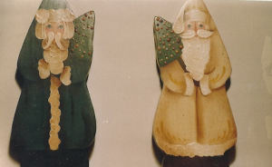 Two Santas with Trees - Joyce Krenke